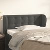 Testiera-ad-Orecchio-Grigio-Scuro-163x23x78-88-cm-in-Velluto