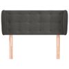 Testiera-ad-Orecchio-Grigio-Scuro-163x23x78-88-cm-in-Velluto