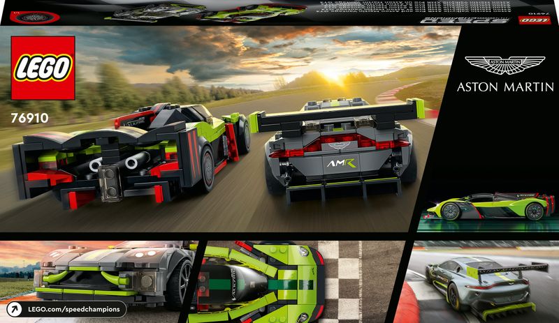 LEGO-Speed-Champions-76910-Aston-Martin-Valkyrie-AMR-Pro-e-Aston-Martin-Vantage-GT3-Set-2-Auto-Giocattolo-per-Bambini