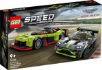 LEGO-Speed-Champions-76910-Aston-Martin-Valkyrie-AMR-Pro-e-Aston-Martin-Vantage-GT3-Set-2-Auto-Giocattolo-per-Bambini