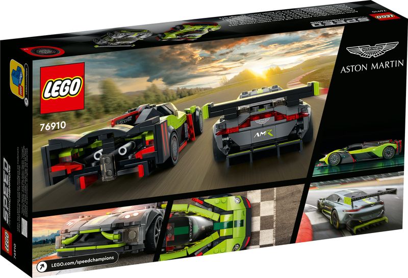 LEGO-Speed-Champions-76910-Aston-Martin-Valkyrie-AMR-Pro-e-Aston-Martin-Vantage-GT3-Set-2-Auto-Giocattolo-per-Bambini