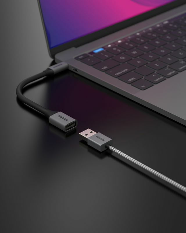 Sitecom-AD-1011-cavo-USB-015-m-USB-A-USB-C-Nero-Grigio