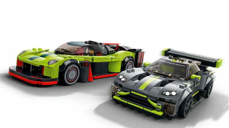 LEGO-Speed-Champions-76910-Aston-Martin-Valkyrie-AMR-Pro-e-Aston-Martin-Vantage-GT3-Set-2-Auto-Giocattolo-per-Bambini