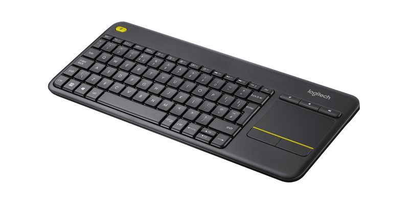 Logitech-K400-Plus-Tv-tastiera-RF-Wireless-QWERTY-Spagnolo-Nero