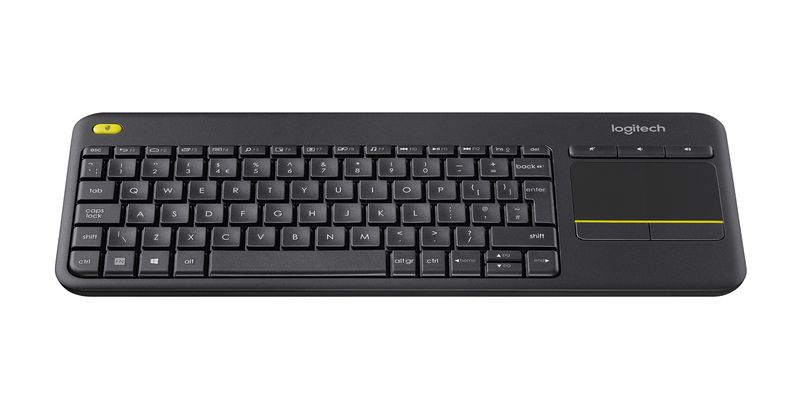 Logitech-K400-Plus-Tv-tastiera-RF-Wireless-QWERTY-Spagnolo-Nero