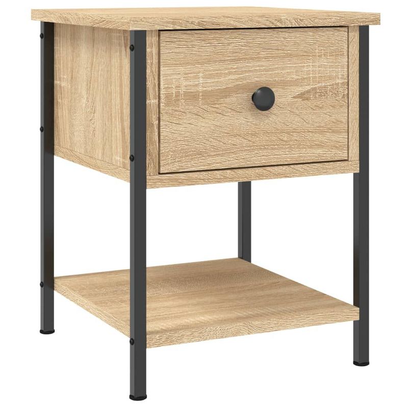 vidaXL-Comodino-Rovere-Sonoma-34x355x45-cm-in-Legno-Multistrato