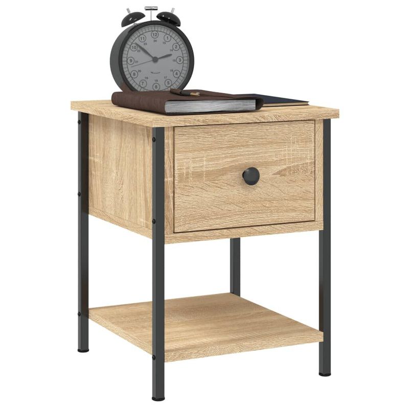 vidaXL-Comodino-Rovere-Sonoma-34x355x45-cm-in-Legno-Multistrato
