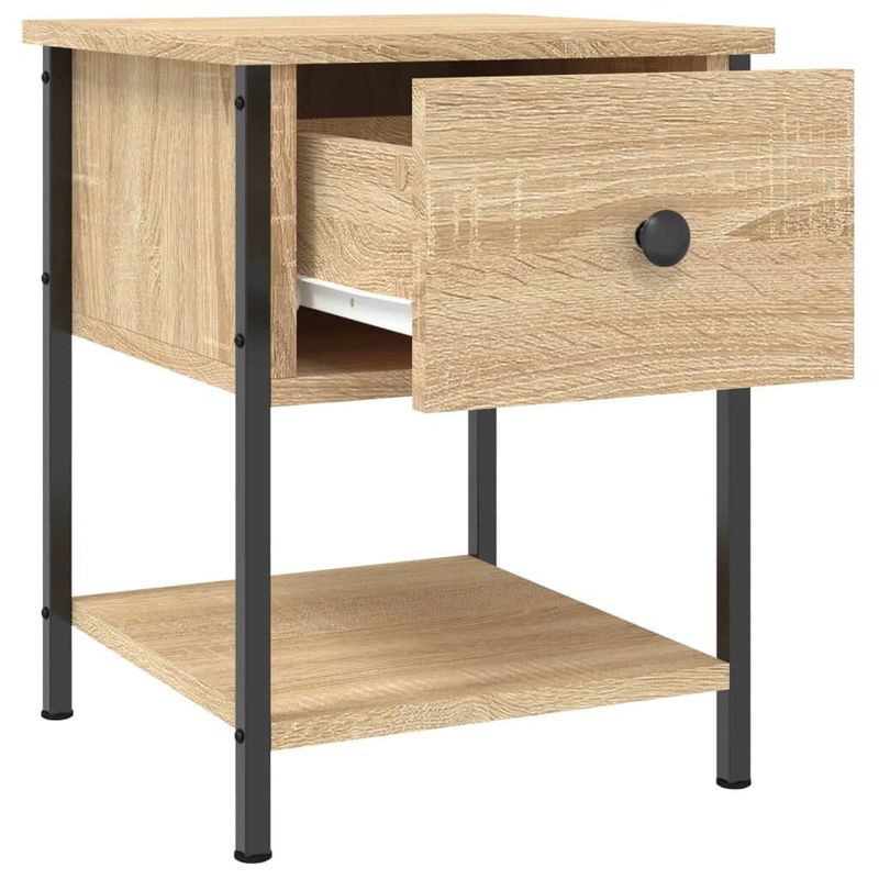 vidaXL-Comodino-Rovere-Sonoma-34x355x45-cm-in-Legno-Multistrato