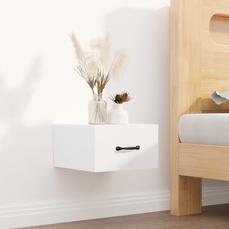 Comodini-a-Muro-2-pz-Bianco-Lucido-35x35x20-cm