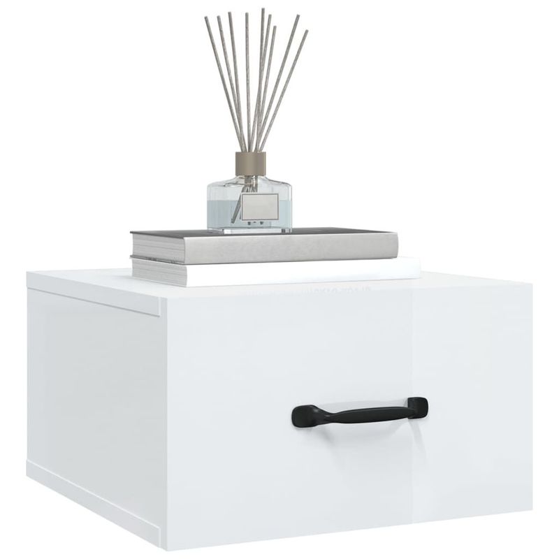 Comodini-a-Muro-2-pz-Bianco-Lucido-35x35x20-cm