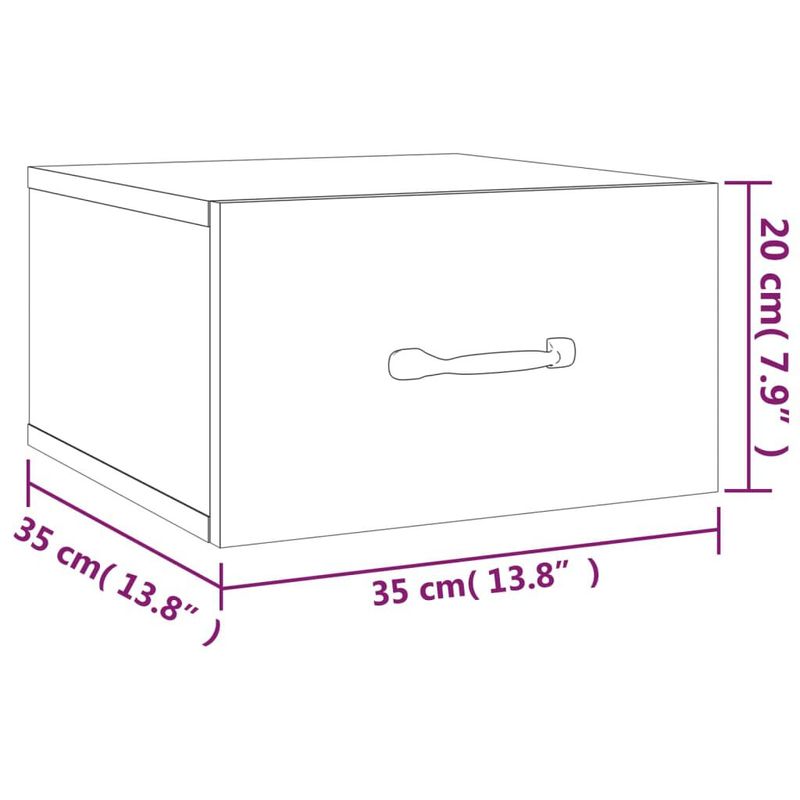 Comodini-a-Muro-2-pz-Bianco-Lucido-35x35x20-cm