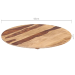 vidaXL-Piano-Tavolo-Legno-Massello-di-Sheesham-Rotondo-25-27-mm-50-cm