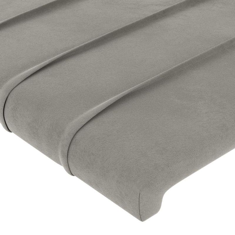 Testiera-ad-Orecchio-Grigio-Chiaro-183x23x78-88-cm-in-Velluto