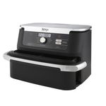 Ninja AF500EU friggitrice Doppia 10,4 L Indipendente 2470 W Friggitrice ad aria calda Nero, Acciaio inossidabile