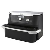 Ninja AF500EU friggitrice Doppia 10,4 L Indipendente 2470 W Friggitrice ad aria calda Nero, Acciaio inossidabile