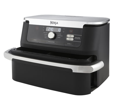Ninja-AF500EU-friggitrice-Doppia-104-L-Indipendente-2470-W-Friggitrice-ad-aria-calda-Nero-Acciaio-inossidabile