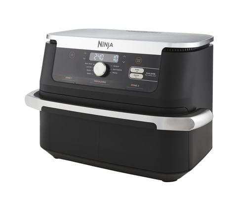 Ninja-AF500EU-friggitrice-Doppia-104-L-Indipendente-2470-W-Friggitrice-ad-aria-calda-Nero-Acciaio-inossidabile