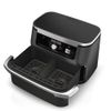 Ninja-AF500EU-friggitrice-Doppia-104-L-Indipendente-2470-W-Friggitrice-ad-aria-calda-Nero-Acciaio-inossidabile