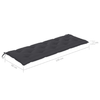 vidaXL-Panca-da-Giardino-3-Posti-con-Cuscino-150cm-Grigia-in-Eucalipto