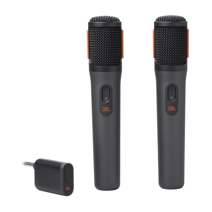 JBL Wireless Microphone Set con 2 Microfoni Wireless e Ricevitore Wireless UHF a 2 Canali Ricaricabile Pattern Polare