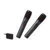 JBL-Wireless-Microphone-Set-con-2-Microfoni-Wireless-e-Ricevitore-Wireless-UHF-a-2-Canali-Ricaricabile-Pattern-Polare-Cardioide-Compatibili-con-Diffusori-PartyBox-Incluse-Batterie-AA-Nero