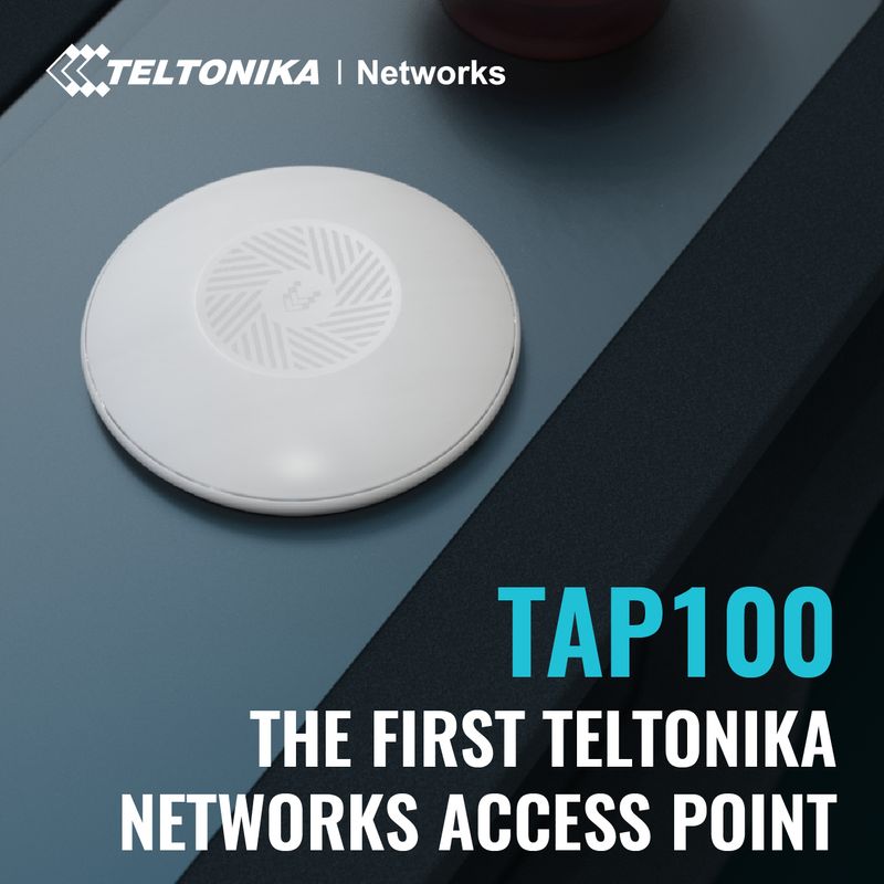 Teltonika--Accesspoint-TAP100-2x1-Wi-Fi-4-300Mbit-1x-10-100-15W-PoE---Access-Point---01-Gbps-300-Mbit-s-Bianco-Supporto-Power-over-Ethernet--PoE-