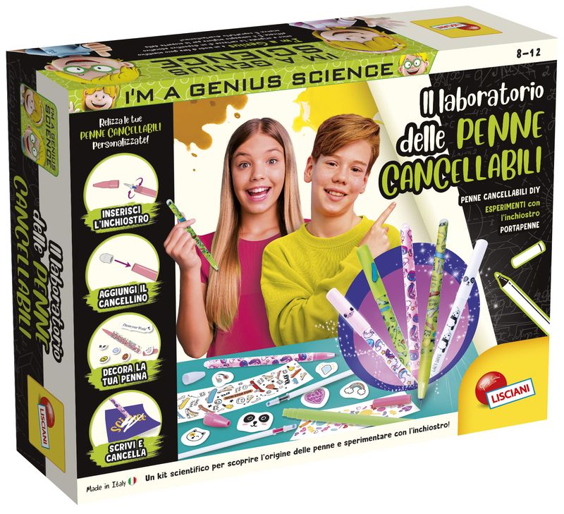 Lisciani-Gioco-Creativo-Im-a-Genius-Laboratorio-delle-Penne-Cancellabili