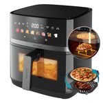 Cecotec-Cecofryegrill-Duoheat-8000-Friggitrice-Ad-Aria-8-Litri-2200W-Nero