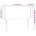 vidaXL-Testiera-a-LED-Verde-Scuro-203x16x78-88-cm-in-Velluto