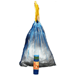 Rolsac 15 Sacchi azzurro 50x60cm 30Lt 13mic con maniglie Rolsac