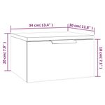 Comodino-a-Muro-Bianco-34x30x20-cm