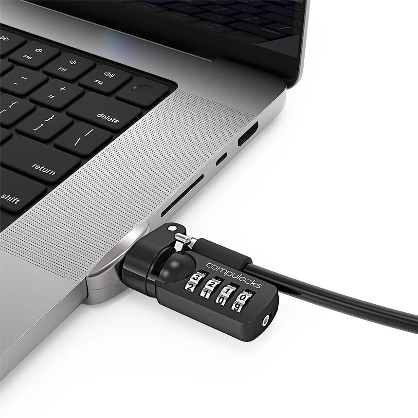 Compulocks mbpr16ldg02cl cavo di sicurezza nero, argento