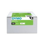 DYMO Value Pack Bianco Etichetta per stampante autoadesiva (D1-TAPE 9X7MM BLACK ON WHITE - ADVANTAGE PACK 10 PCS.)