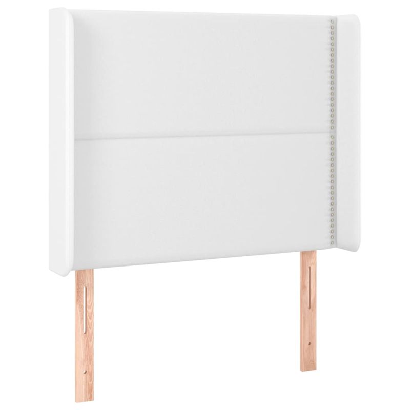 vidaXL-Testiera-a-LED-Bianca-183x16x78-88-cm-in-Similpelle