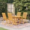 vidaXL-Set-da-Pranzo-da-Giardino-5-pz-in-Legno-Massello-di-Teak