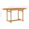 vidaXL-Set-da-Pranzo-da-Giardino-5-pz-in-Legno-Massello-di-Teak