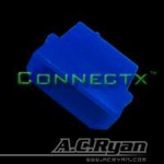 AC Ryan Connectx Molex 4pin Male - UVBlue 100x Drahtverbinder Blau (ACR-CB8546)