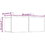 vidaXL-Mobili-Porta-TV-2pz-Grigio-Sonoma-80x30x30-in-Legno-Multistrato