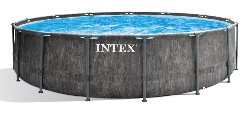 Intex-Baltik-Piscina-con-bordi-Piscina-rotonda-16800-L-Grigio