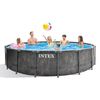 Intex-Baltik-Piscina-con-bordi-Piscina-rotonda-16800-L-Grigio