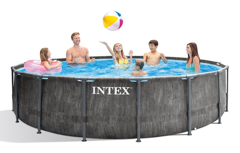 Intex-Baltik-Piscina-con-bordi-Piscina-rotonda-16800-L-Grigio