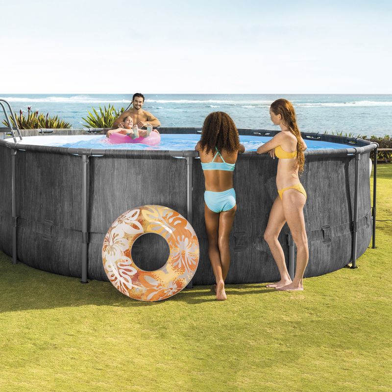 Intex-Baltik-Piscina-con-bordi-Piscina-rotonda-16800-L-Grigio