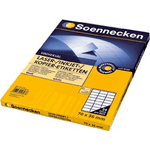 Soennecken Universaletiketten 70x36mm 2400 St./Pack. - Wei - Rechteck - Dauerhaft - Papier - Laser/Inkjet