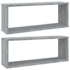vidaXL-Mensole-Cubo-Muro-2-pz-Grigio-Sonoma-60x15x23-Legno-Multistrato