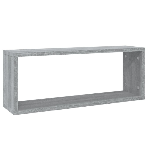 vidaXL-Mensole-Cubo-Muro-2-pz-Grigio-Sonoma-60x15x23-Legno-Multistrato
