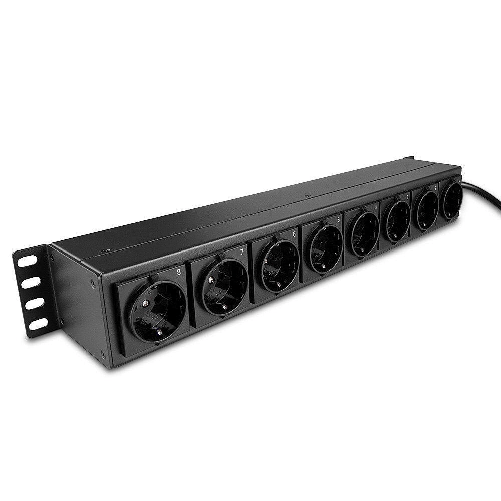 LINDY___ Lindy 73025 unit   di distribuzione dell'energia (PDU) 8 presa(e) AC 1.5U Nero