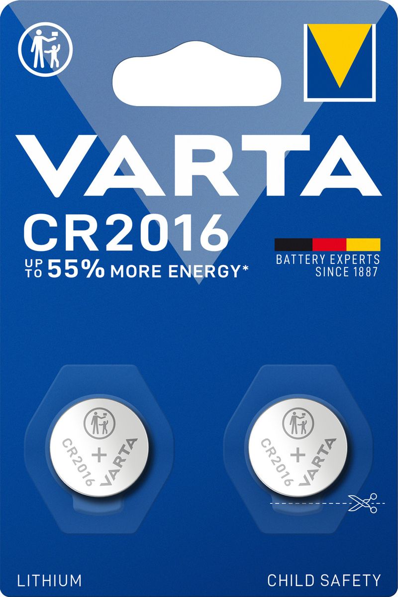 Varta-lithium-coin-cr2016--batteria-a-bottone-3v--blister-da-2