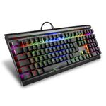 SHARKOON-SKILLER-SGK60-Tastiera-da-gioco-meccanico--USB-tedesco-retroilluminazione-RGB-Kailh-Brown-