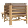 vidaXL-Set-Salotto-da-Giardino-2pz-con-Cuscini-Tortora-Bambu