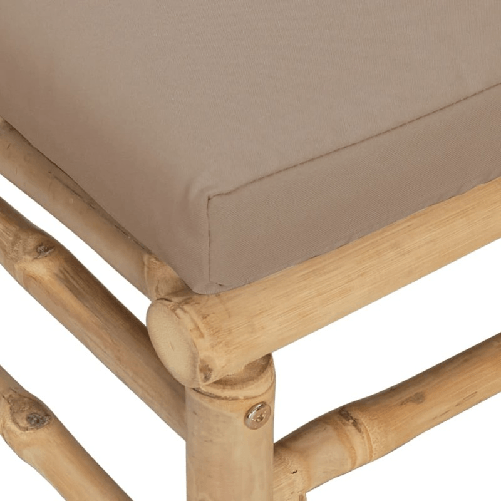 vidaXL-Set-Salotto-da-Giardino-2pz-con-Cuscini-Tortora-Bambu
